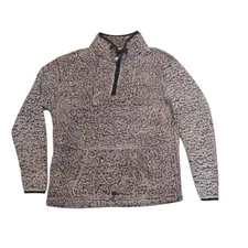 PINK Fuzzy Sweatshirt Victoria's Secret purple women's size Medium Pull over