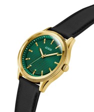 Montre GUESS Unisexe En Cuir Vert Multifonctions - Neuve Avec étiquettes, Mouvement Quartz, Fabriquée Aux États-Unis