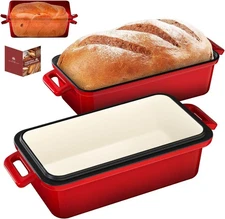 9x5 Loaf Pan (Enameled Cast Iron, Lid, Nonstick, 2-Piece)