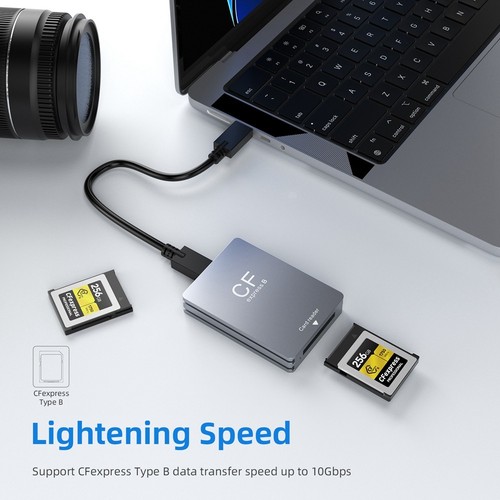 CFexpress Type B Card Reader USB3.2 Gen2 10Gbps CFexpress Reader Memory7705 - Photo 9/10