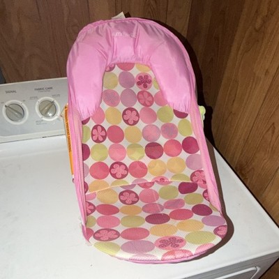 Summer Infant Baby Bath Seat Support Pink Polka Dot Multicolor