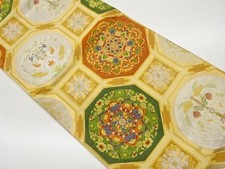 7635063: JAPANESE KIMONO JAPANESE FUKURO OBI / WOVEN FLOWER CREST