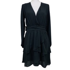 EXPRESS Black Layered Long Sleeve Dress / Vintage Vibes / Size 8 / NWT