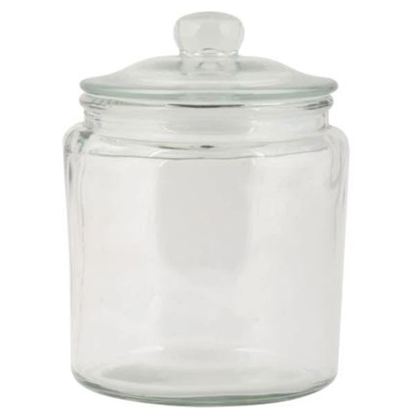 Large Decorative Glass Jar With Lid for Cookie Sweet Kitchen Storage 4000 ml ...