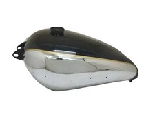 Bsa B31 Black Painted Chrome Steel Gas Fuel Petrol Tank Fit For