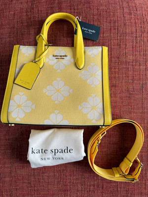 KATE SPADE BICOLOR MANHATTEN SMALL TOTE BAG - DANDELION YELLOW - NEU MIT ETIKETT + STAUBBEUTEL