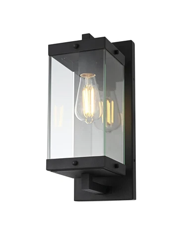 Elegant Lighting Julien 6" Outdoor Wall Sconce in Black - Picture 3 of 8