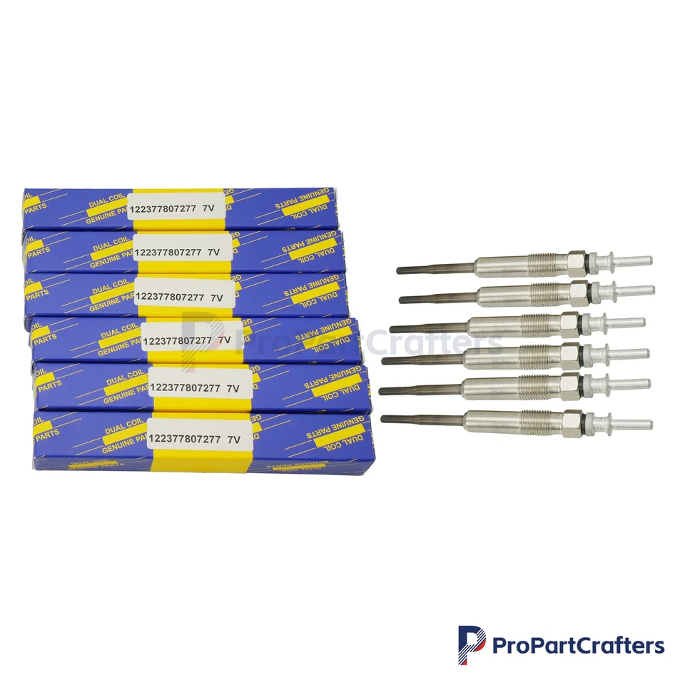 6x Fit BMW E90 335d 09-11 E70 X5 09-13 For BOSCH Glow Plugs Set 0250603009 80045 — 第 3/4 张图片