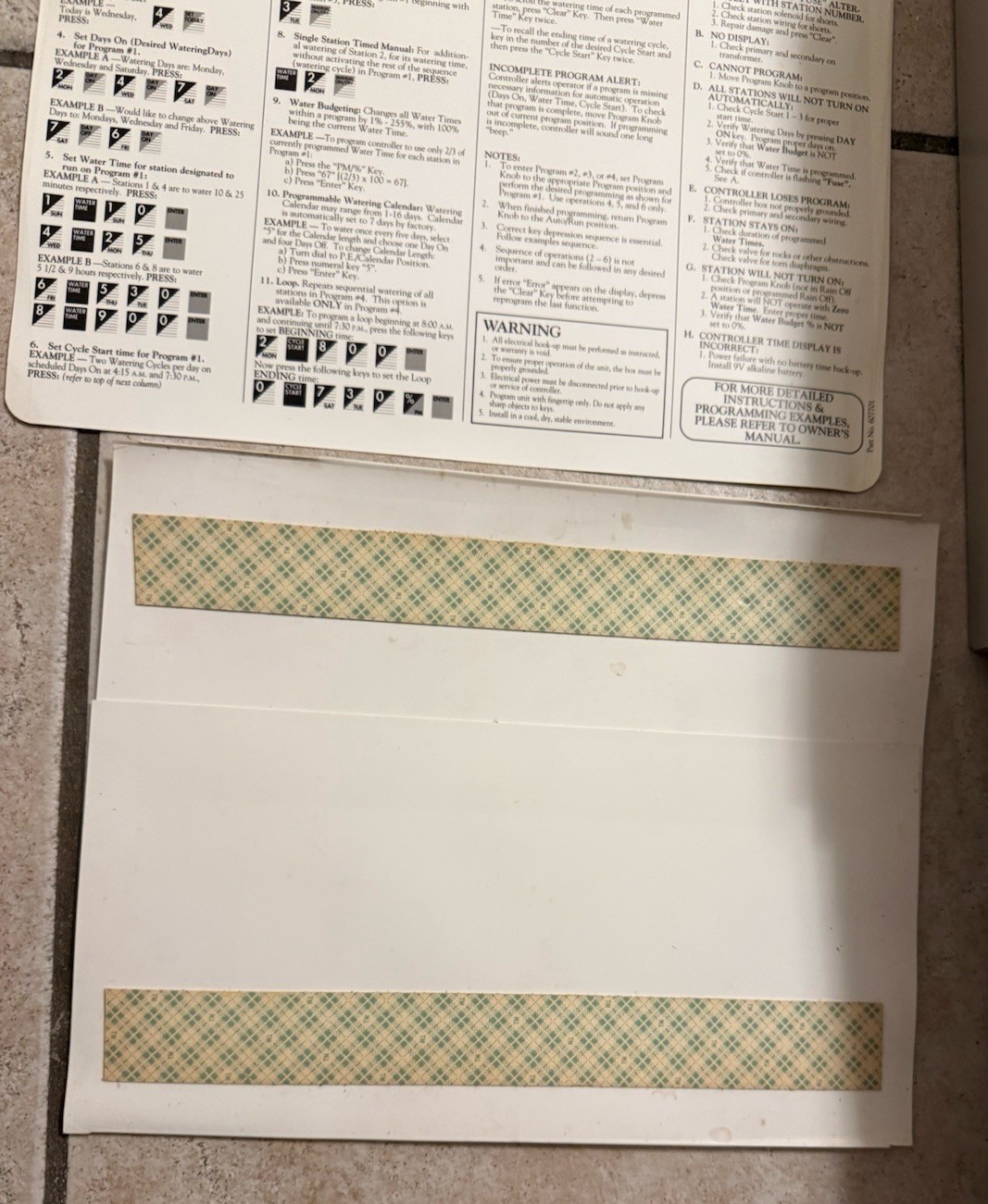 Irritrol MC-12 Plus Comm. 12 Station Irrigation Controller W/manuals Made In USA