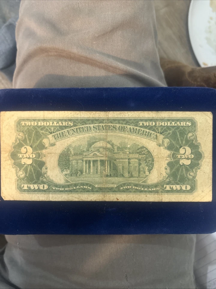 🔥1953 $2 Bill Red Note Rare Spacing Error With Secretary Of State Signature!! - Image 2 of 2