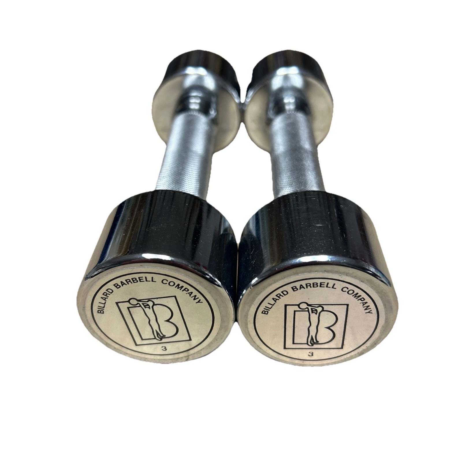 Vintage Billard Barbell Company Adjustable 3 Lbs Dumbbells 6 Lbs Total