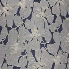 Navy Cambridge Floral Jacquard - Custom Tablecloths, Machine Washable