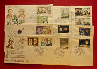 9 FDC 1er JOUR : 1965 Centenaire de L'Union des Télécommunication MONACO