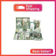 Scrapbook Photo Album Supplies Kit with Tweezers and Glue Tape, Aesthetic Vintag