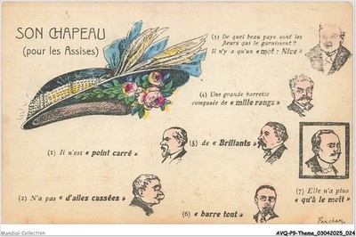 AVQP9-0529-POLITICS - His hat - What a beautiful country are the flowers that make him