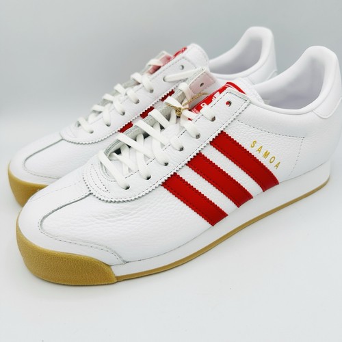 Adidas Originales Samoa Blanco Rojo Escarlata Goma Para Hombre Tallas IG1809 Nuevo - Imagen 3 de 7