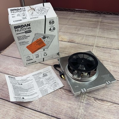 Broan NuTone Bath Fan Replacement Motor Kit C350BNR 50 CFM 4.0 Sones 696N  B 