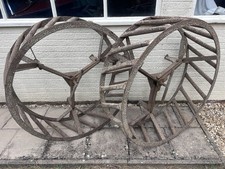 Pair of 32 Inch Tractor Cage Wheels