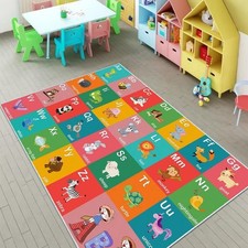ABC Alphabet Education Rug, Fun Game Carpet Children's Room, Playroom, Classr...
