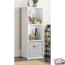 3 Cube Storage Organizer Stackable Bookshelf Heavy Duty Open Storage Unit New