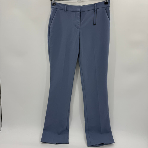 New EXPRESS Columnist Mid Raise Barely Boot Pant Size 8R Blue Business Casual