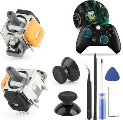 #ad #ad Hall Effect Joysticks for Xbox One S One X Stick Replacement 3D Analog Sensor Mo $15.40