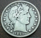 US 1895-O Barber Half Dollar  **