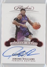 2018-19 Panini Flawless Legendary Scripts Ruby 13/15 Jerome Williams Auto 6fs