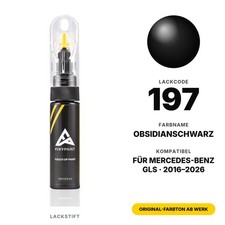 Lackstift F&uuml;r Mercedes GLS 197 Obsidianschwarz Set KFZ Kratzer und Steinschlag