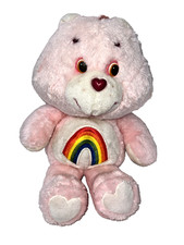 Vintage 1983 Kenner Care Bears Cheer Bear Rainbow Pink 12 Plush Stuffed