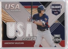 2020 Panini Elite Extra Edition USA Baseball Material Black Andrew Vaughn 0i5i