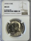 1970-D Kennedy Half Dollar — photo from another recent sale
