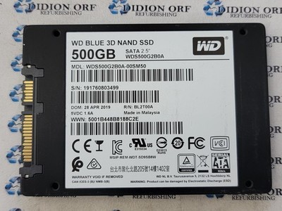 WD BLUE 500GB 2.5'' SATA SSD WDS500G2B0A-00SM50 Grade A SKU 6892
