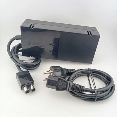 Original Microsoft Xbox One Netzteil Stromkabel Ladekabel Schwarz | geprüft  