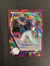 2021 Panini Prizm DP #PDP11 Brady House Base Auto Burgundy Cracked Ice Prizm
