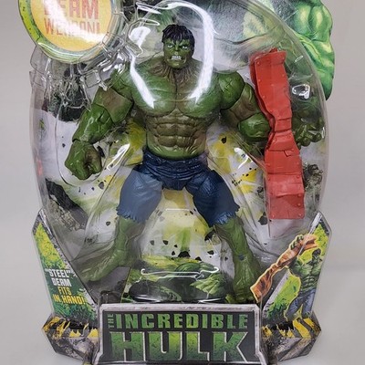 THE INCREDIBLE HULK MOVIE HULK W/ Steel Beam Weapon Hasbro 2008