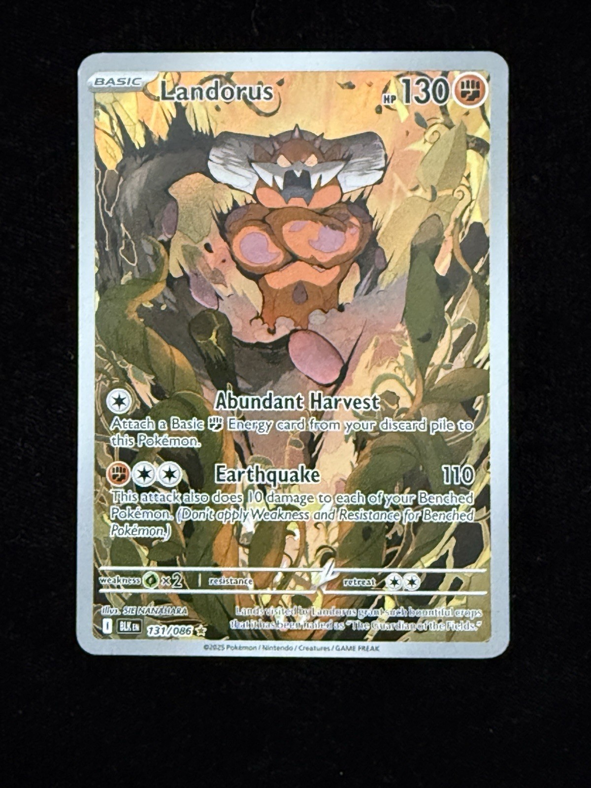 Landorus NM LP Black Bolt 131 Illustration Rare Pokemon Scarlet & Violet English