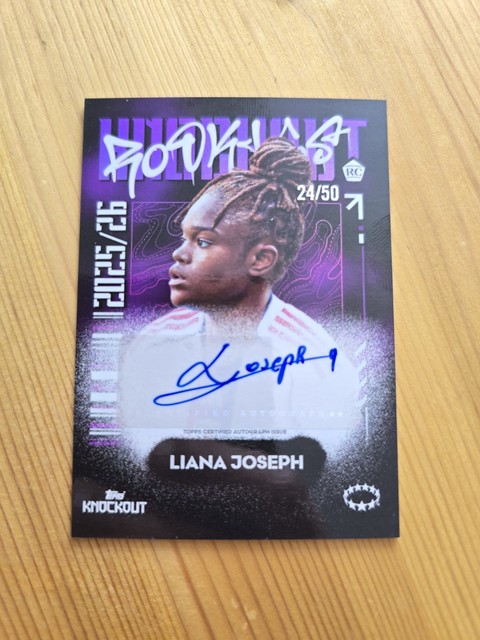 Topps Knockout Women 25/26 Liana Joseph Lyon Auto /50 Rookie