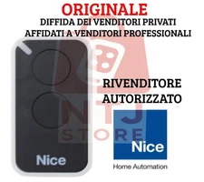 Telecomando ORIGINALE Nice Era Inti rolling code 2 tasti nero 433,92MHz