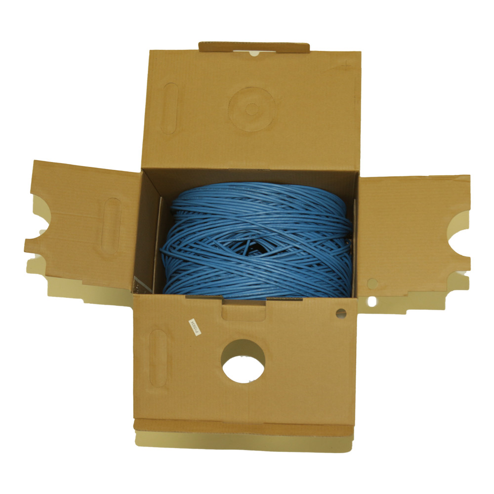 Cat6 Plenum1000ft, Fluke Tested,  23 AWG, 550Mhz, UTP, Blue