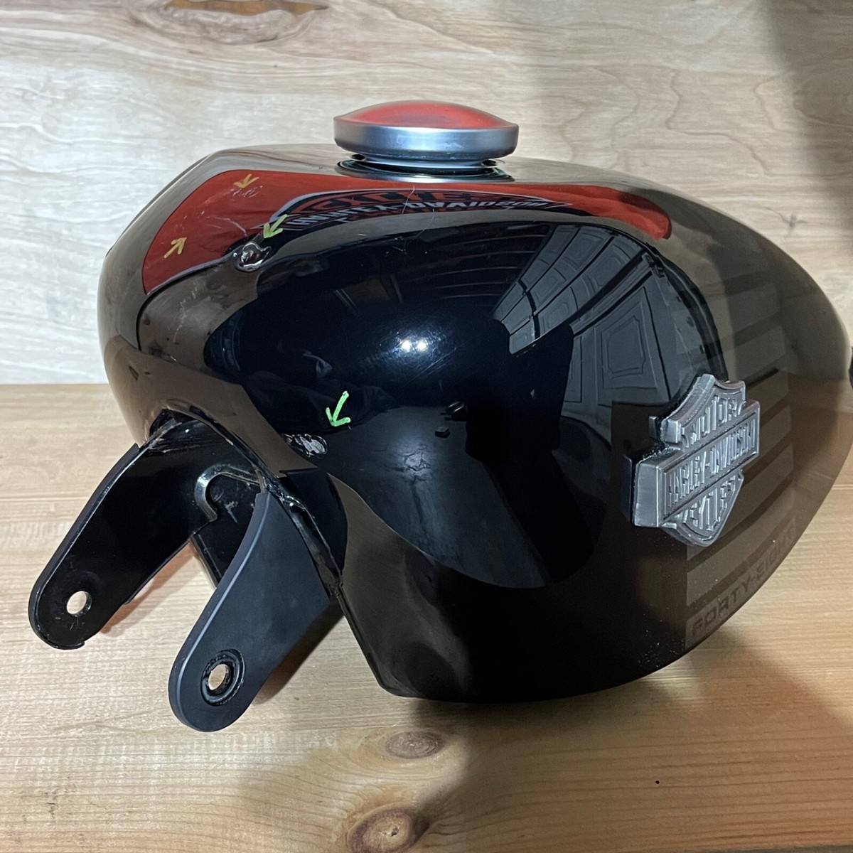 HARLEY-DAVIDSON タンク 並行輸入品】 14.4L ビッグ容量バイクガスタンク燃料タンク