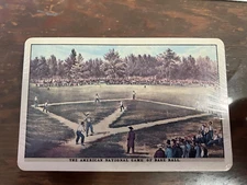 The American Game of Baseball 1866. Elysian Field NJ Playing Cards