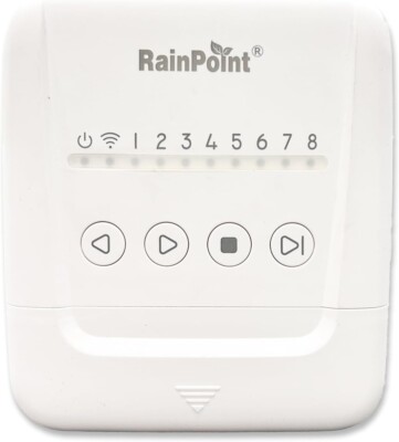 RAINPOINT 8 Zone Watering Controller, Smart Sprinkler Controller with rain delay