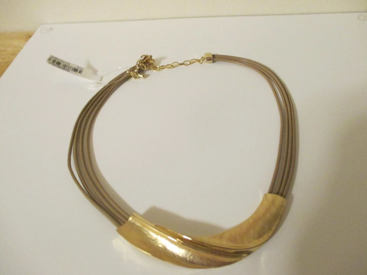 Layered 2024 leather necklace