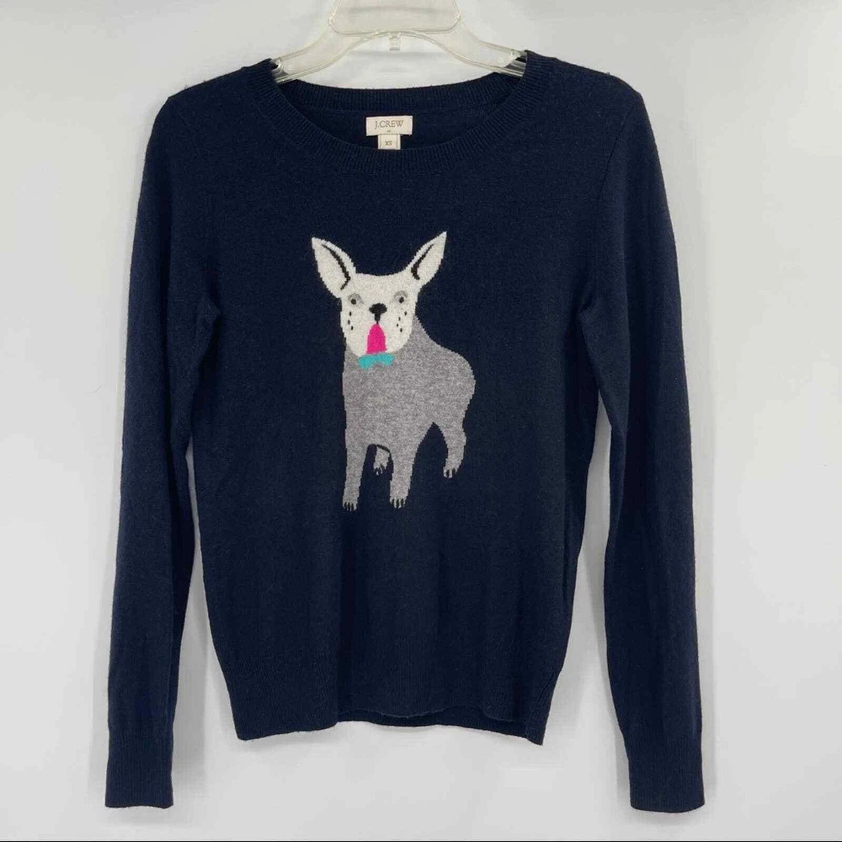 J crew french bulldog sweater clearance