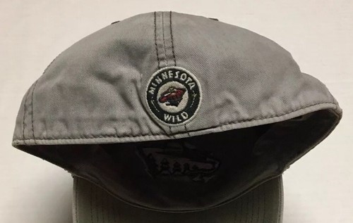 Gorra de béisbol de hockey Minnesota Wild Fitted Sombrero grande de la NHL destruida St Paul MN - Imagen 7 de 12