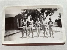 1940's WWII Original Photograph of Soldiers on Base