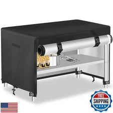 Outdoor Prep Table Cover With Split Zipper - Waterproof Stainless Steel Metal