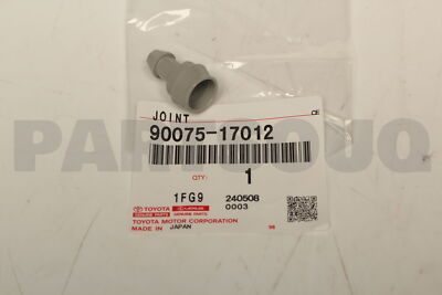 9007517012 Genuine Toyota HOSE, HEADLAMP CLEANER(FROM MOTOR TO