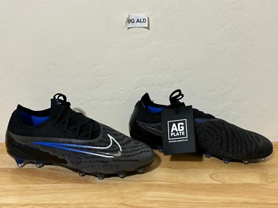 Nike Phantom GX Elite AG-Pro Black/Chrome Soccer Cleat Sz M6.5